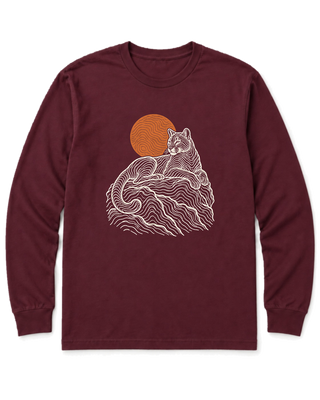 Topo Mountain Lion Long Sleeve Shirt