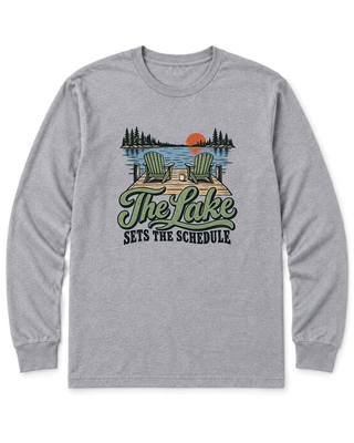 The Lake Sets the Schedule Long Sleeve Shirt