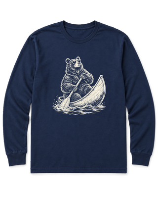 Bear in a Canoe Long Sleeve Shirt