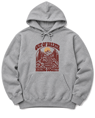 Out of Breath Hiking Society Log Steps Hoodie