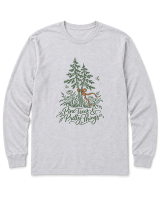 Pine Trees & Pretty Things Long Sleeve Shirt