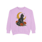 Moonlit Black Cat Sweatshirt – Orchid