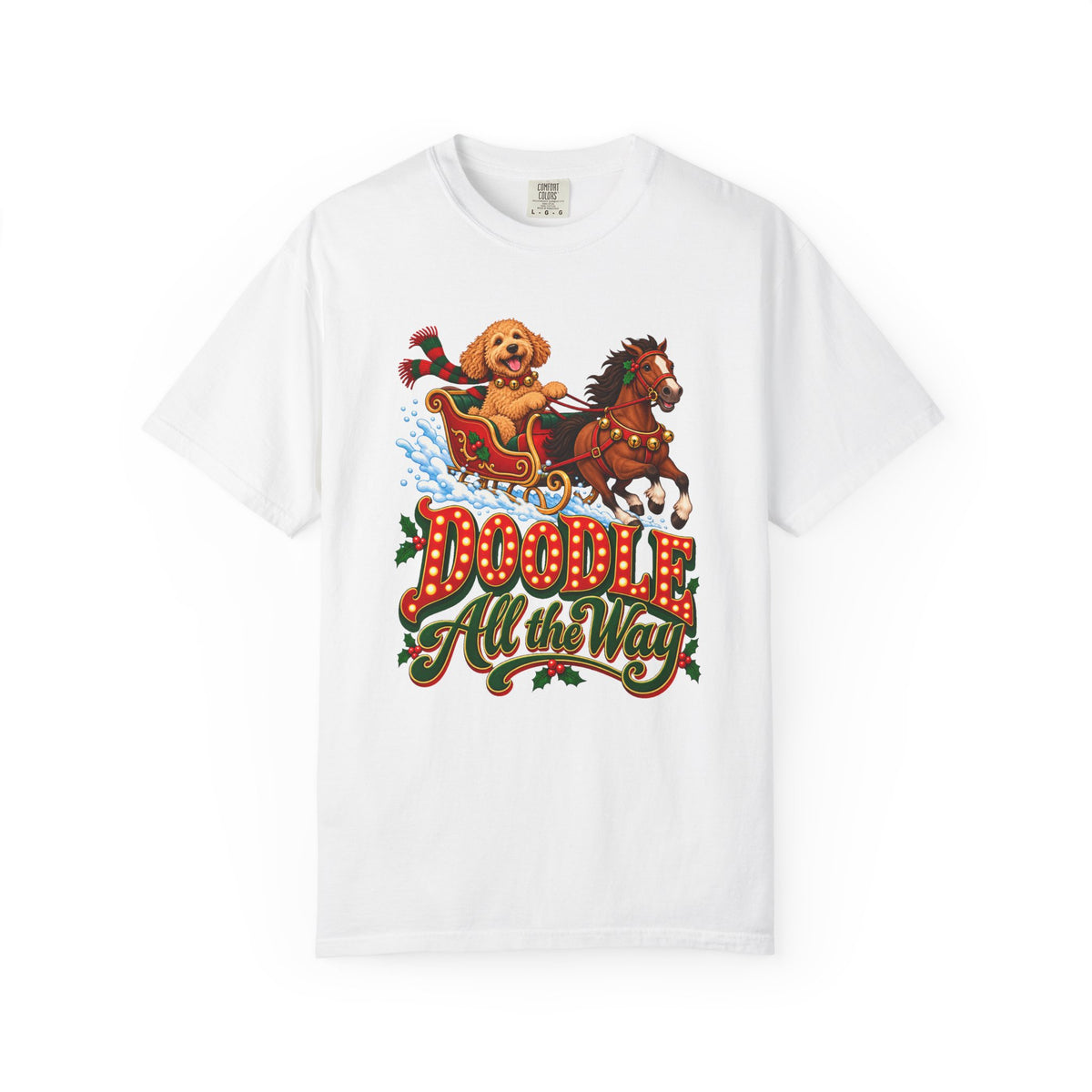 Doodle All the Way T-Shirt – White
