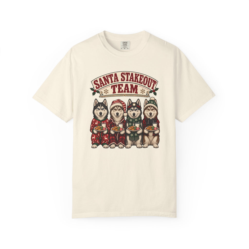 Santa Stakeout Team T-Shirt – Ivory