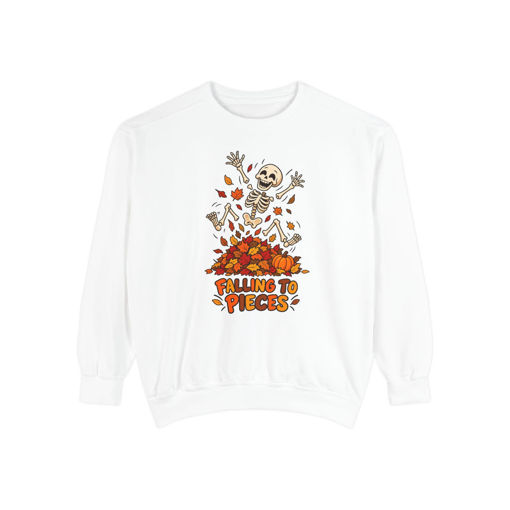Falling to Pieces Sweatshirt – White