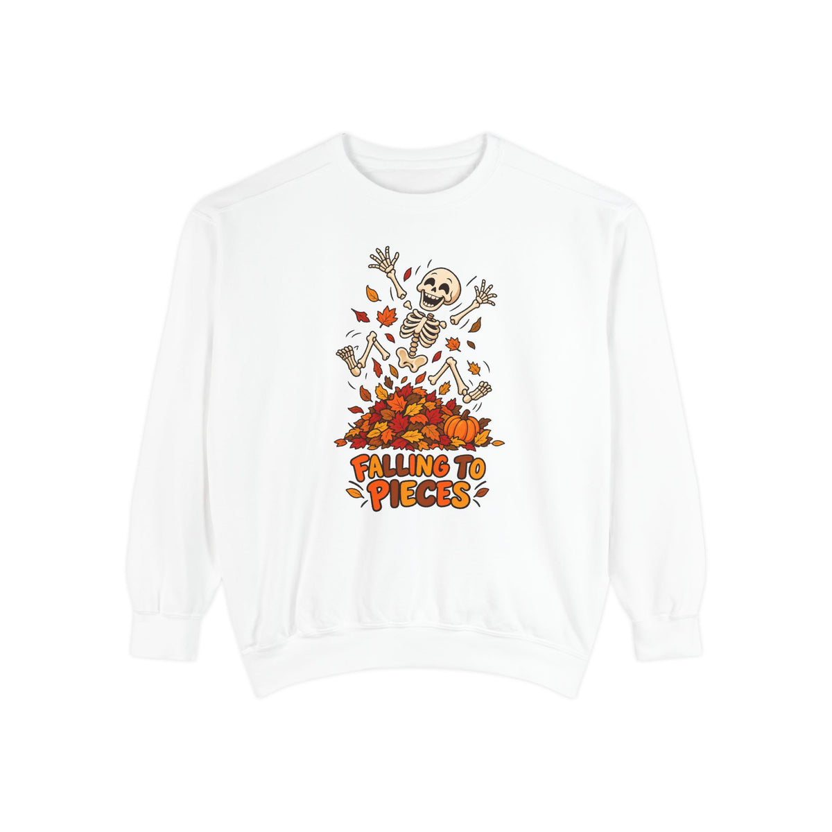 Falling to Pieces Sweatshirt – White