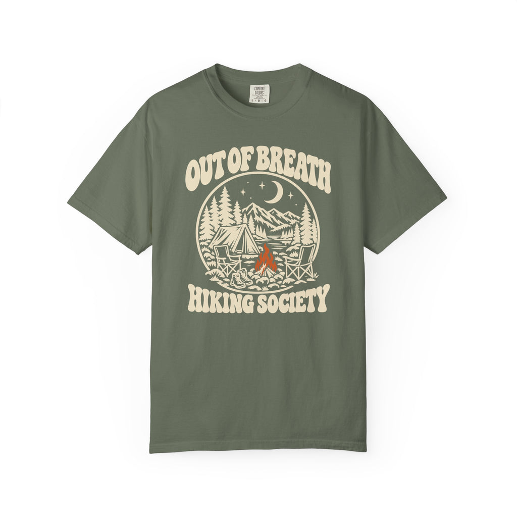 Out of Breath Hiking Society Campfire Night T-Shirt