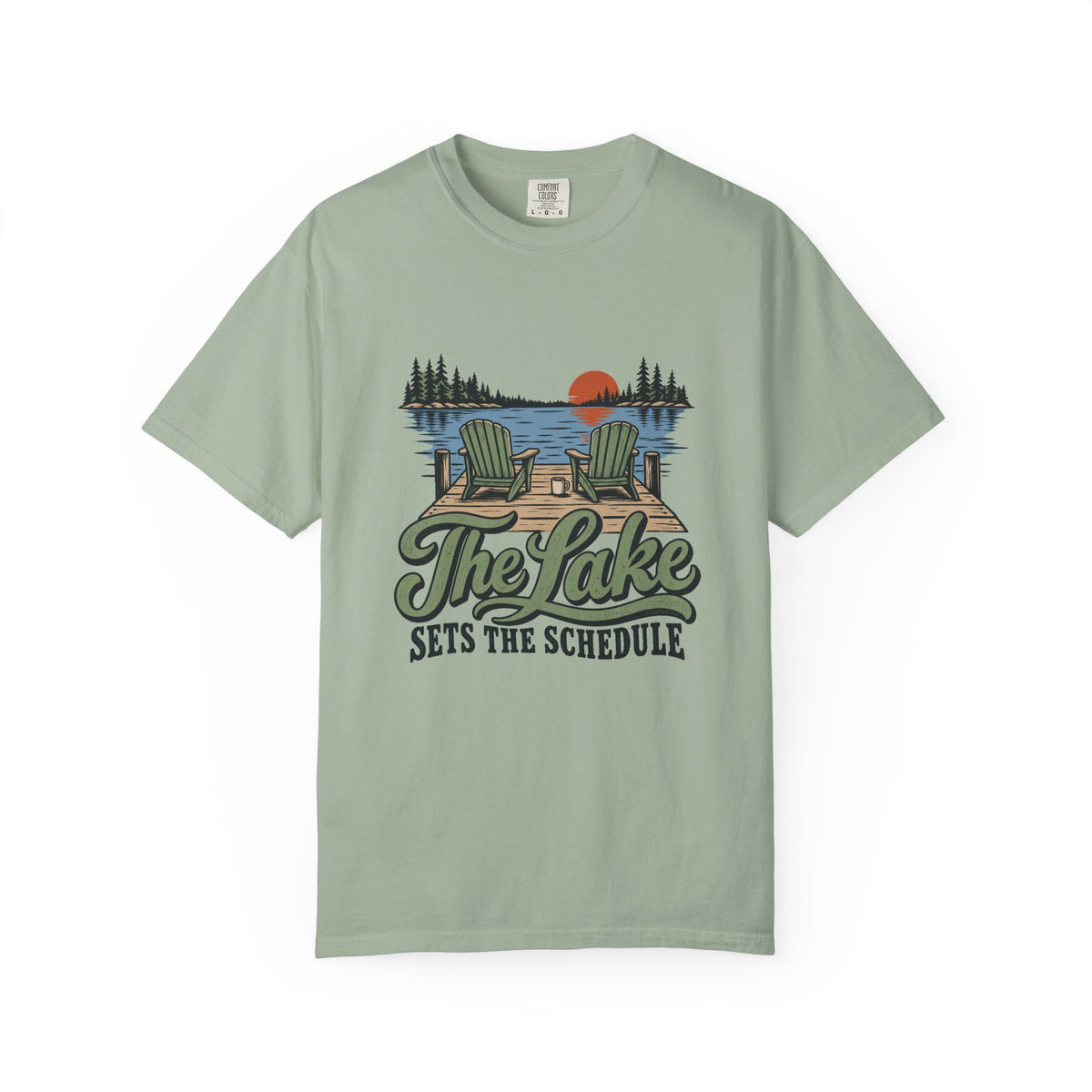 The Lake Sets the Schedule T-Shirt – Bay