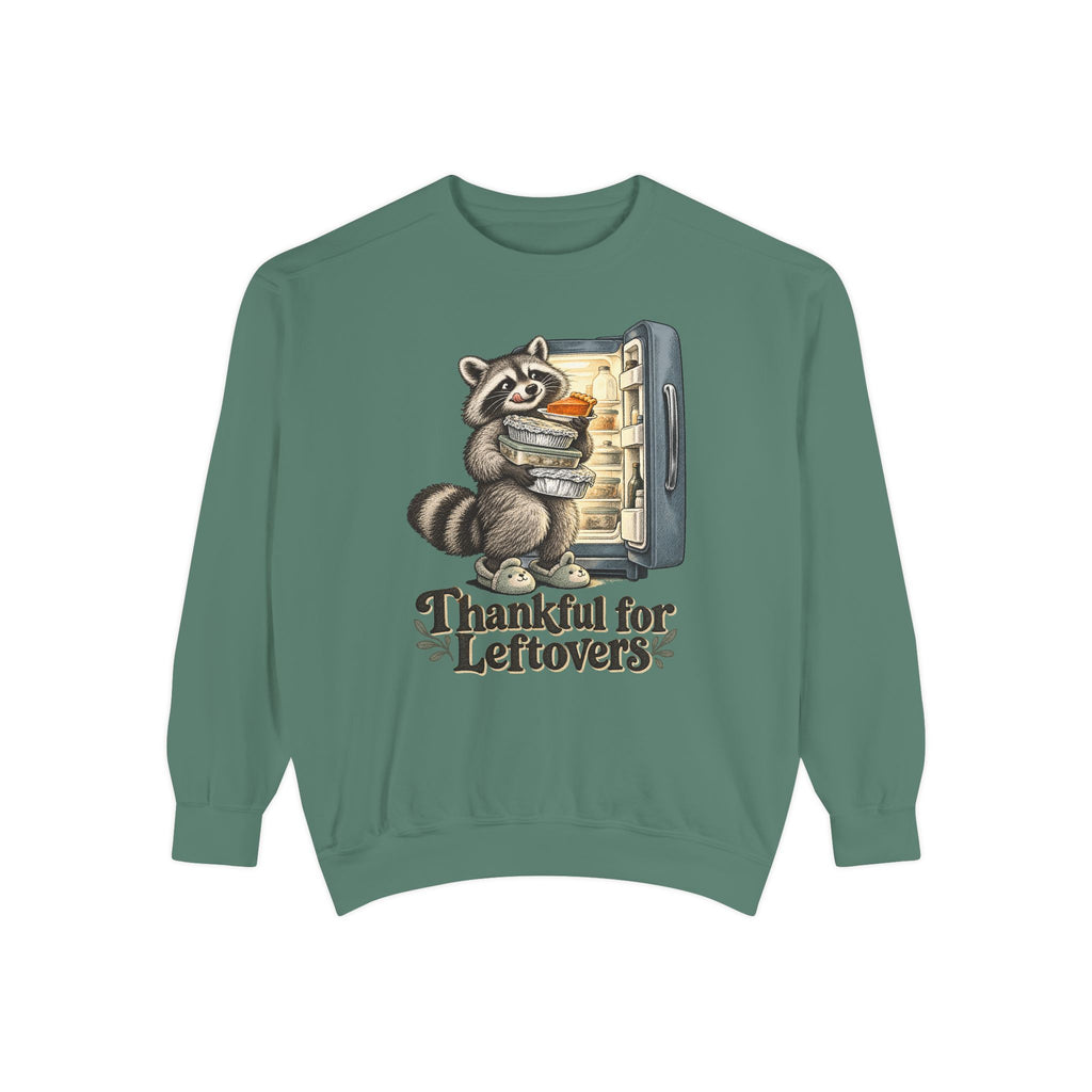 Thankful for Leftovers Sweatshirt – Light Green
