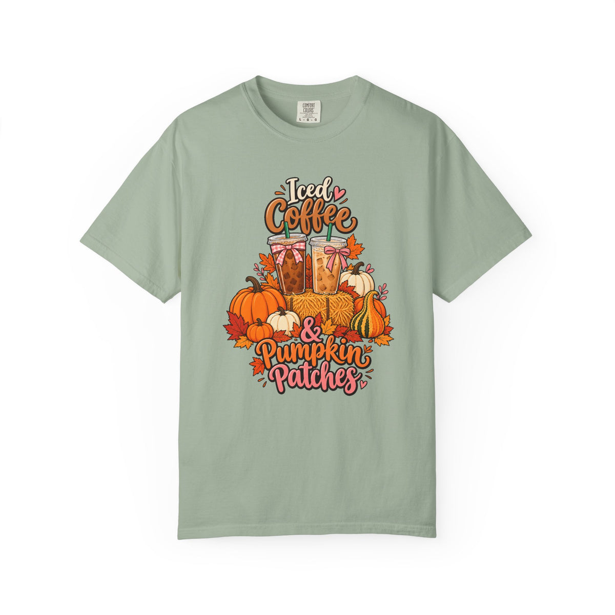 Iced Coffee & Pumpkin Patches T-Shirt – Bay