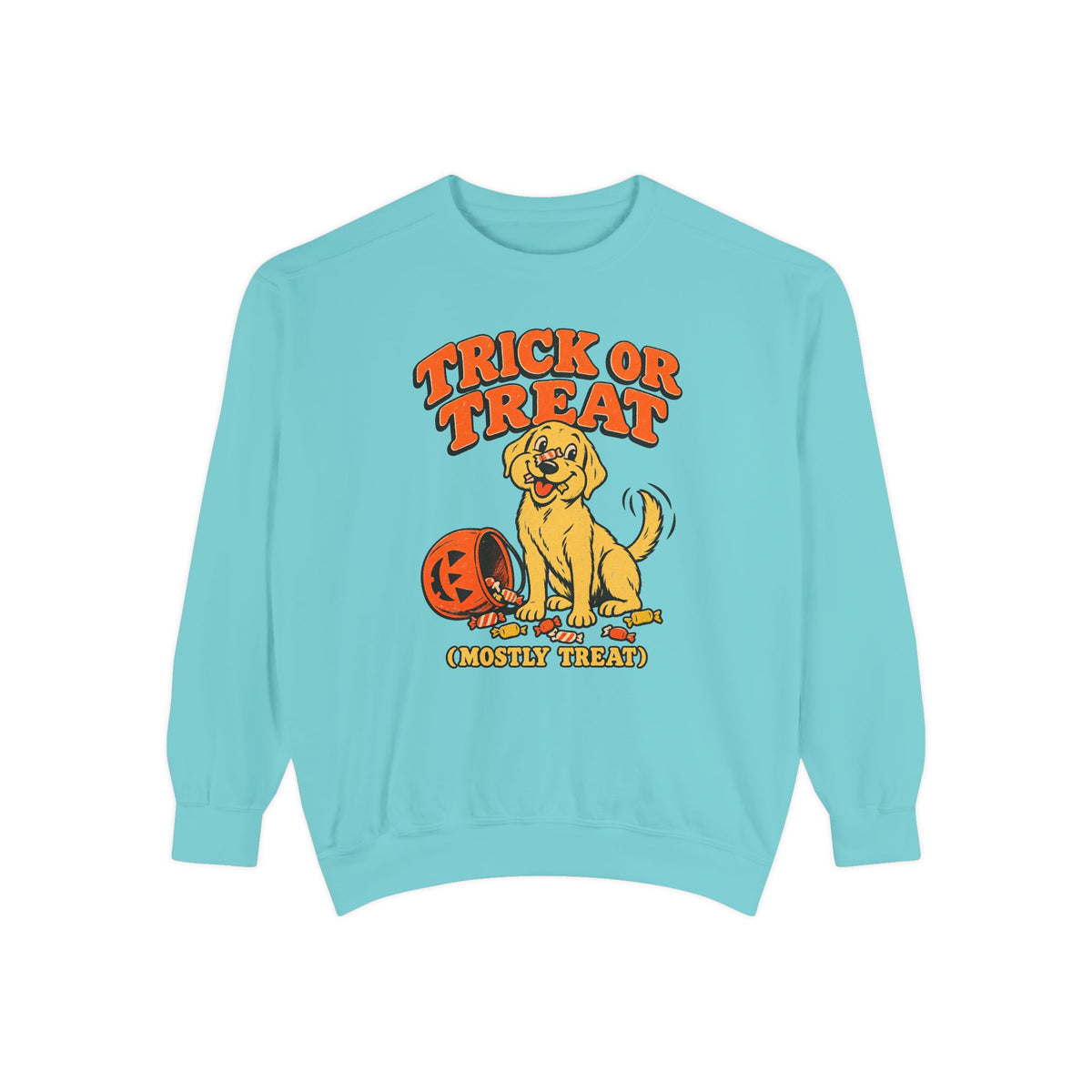 Trick or Treat (Mostly Treat) Sweatshirt – Chalky Mint