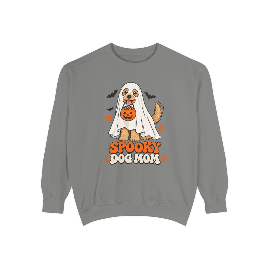 Spooky Dog Mom Sweatshirt – Grey