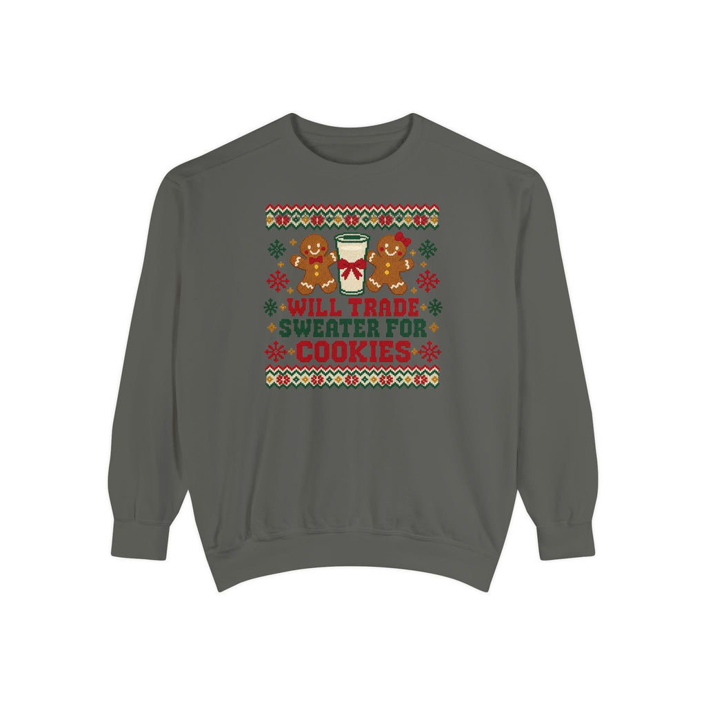 Will Trade Sweater for Cookies Ugly Christmas Sweatshirt – Pepper