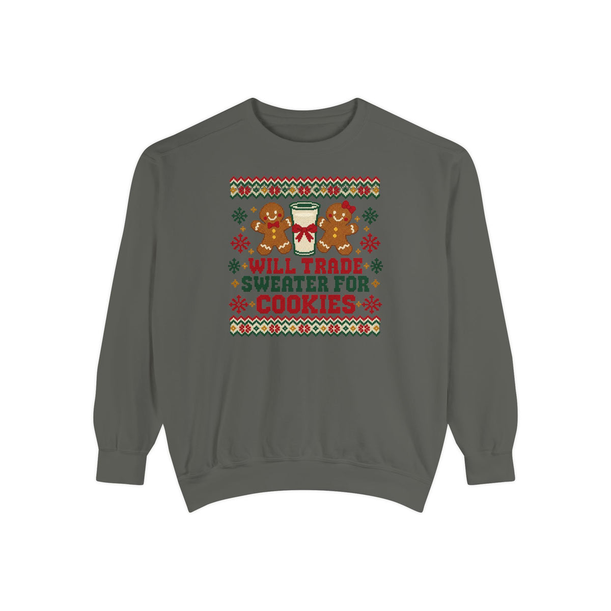 Will Trade Sweater for Cookies Ugly Christmas Sweatshirt – Pepper