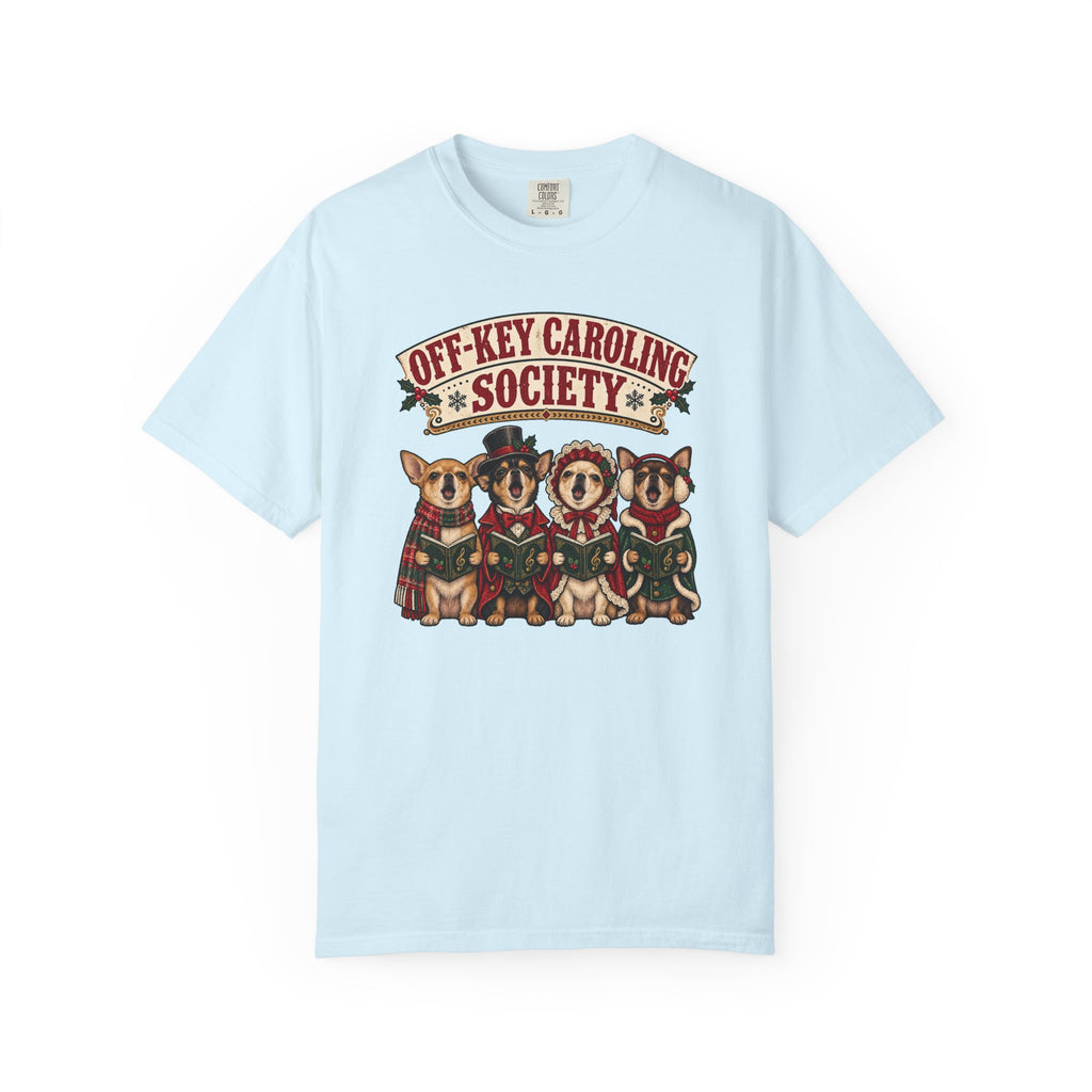 Off-Key Caroling Society T-Shirt – Chambray