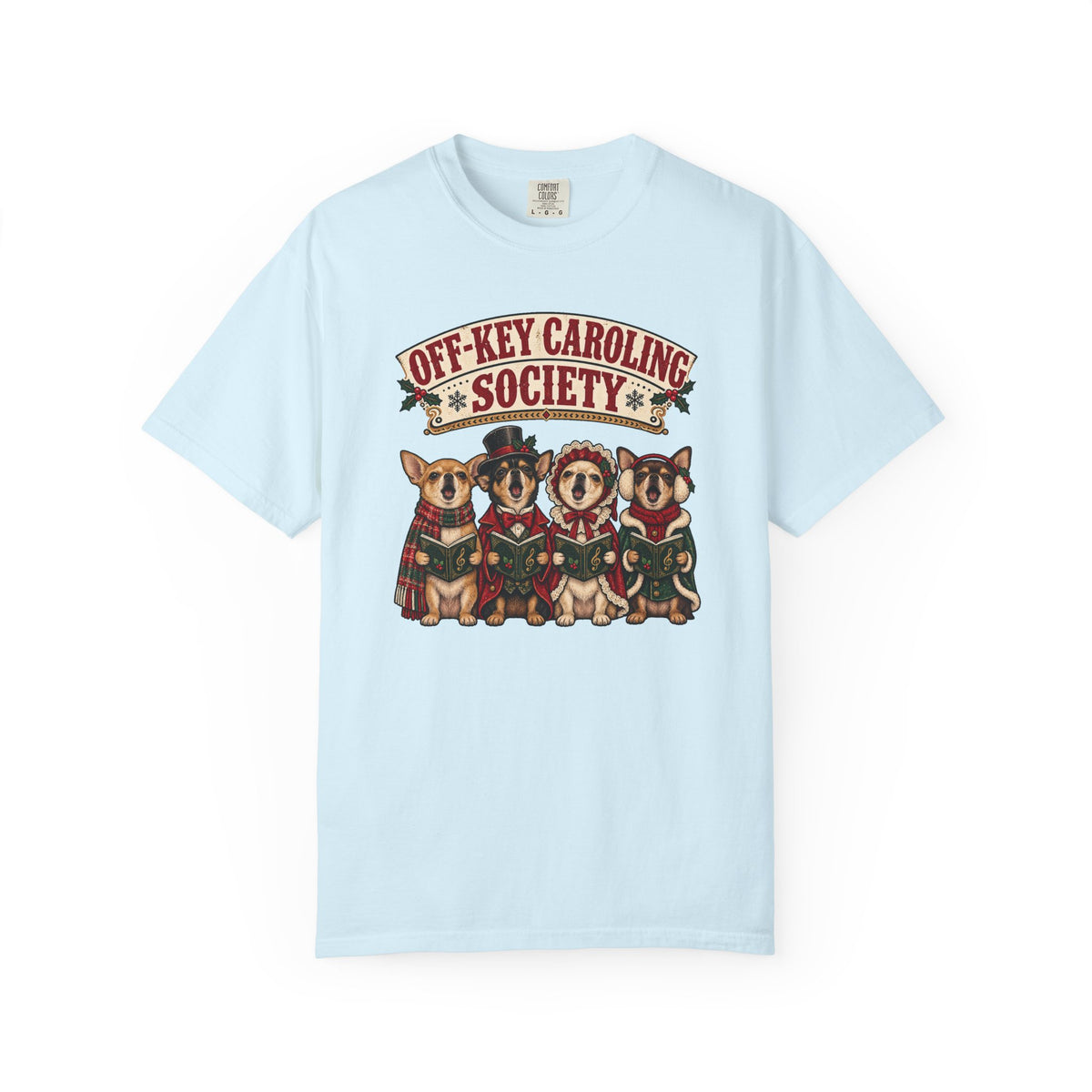Off-Key Caroling Society T-Shirt – Chambray