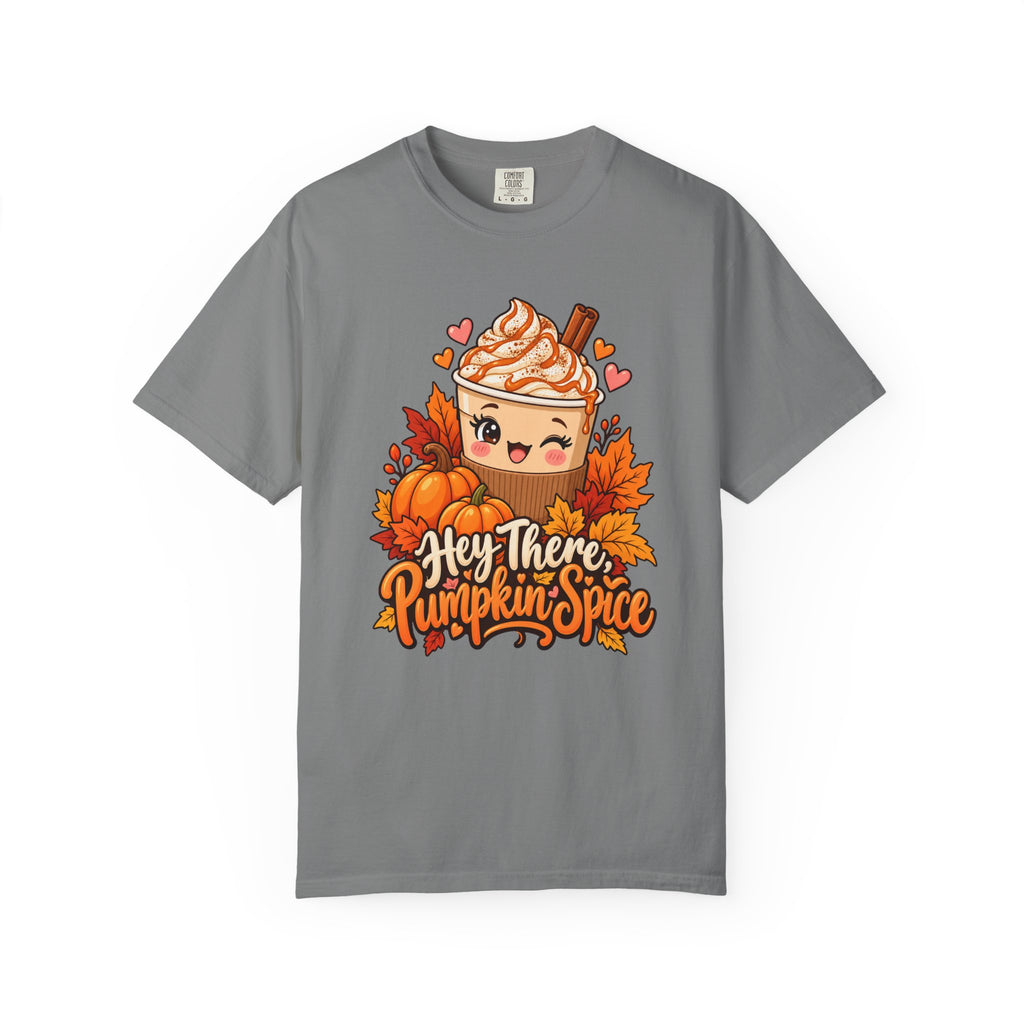 Hey There, Pumpkin Spice T-Shirt – Grey