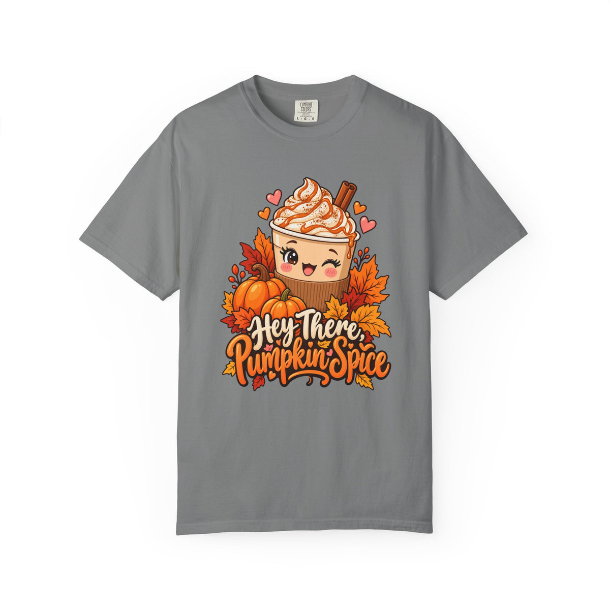 Hey There, Pumpkin Spice T-Shirt – Grey