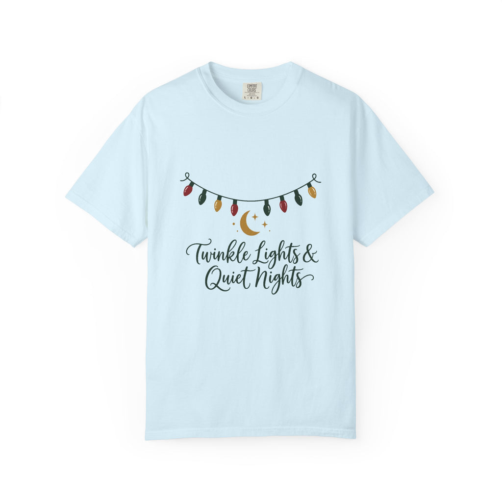 Twinkle Lights & Quiet Nights T-Shirt – Chambray