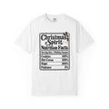 Christmas Spirit Nutrition Facts T-Shirt – White