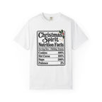 Christmas Spirit Nutrition Facts T-Shirt – White