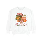 Mums & Pumpkins Season Sweatshirt – White