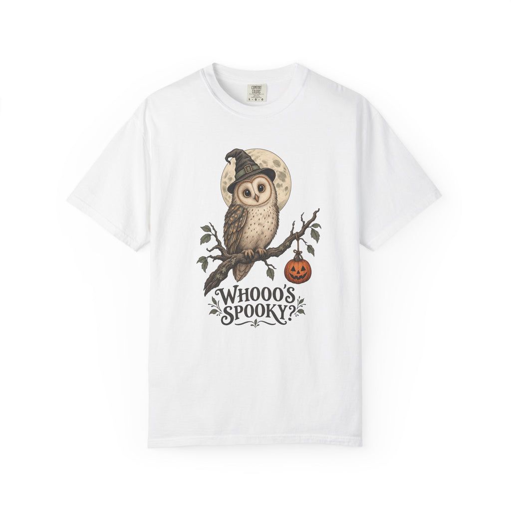 Whooo's Spooky? T-Shirt – White