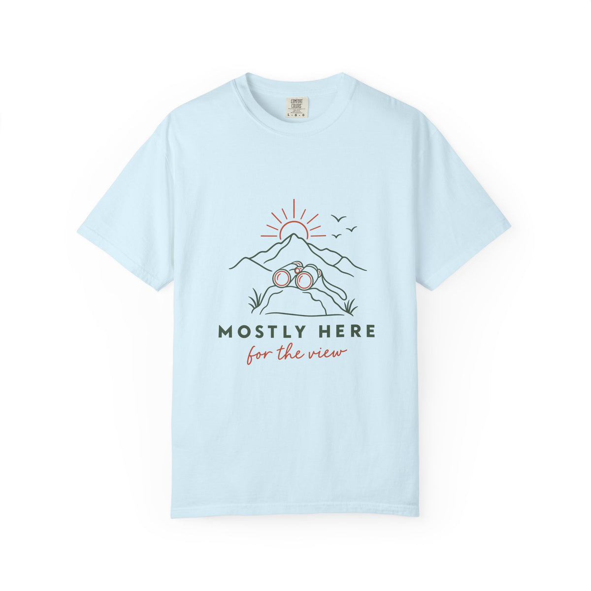 Mostly Here for the View T-Shirt – Chambray