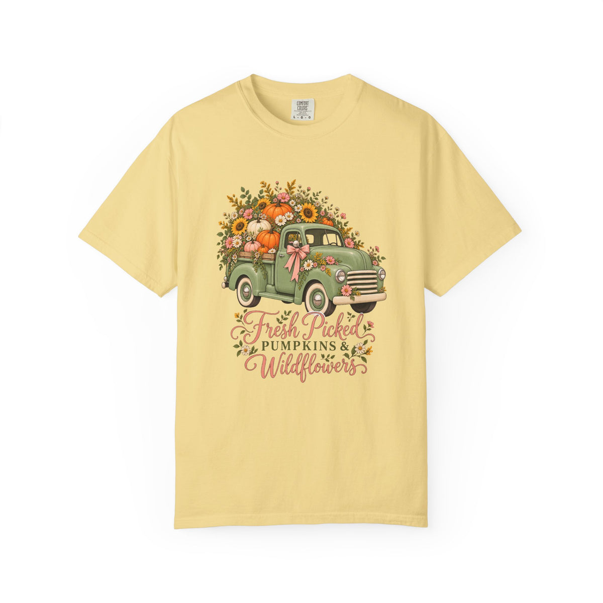 Fresh Picked Pumpkins & Wildflowers T-Shirt – Butter