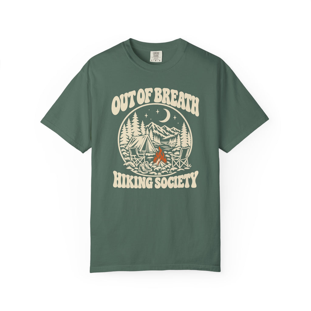 Out of Breath Hiking Society Campfire Night T-Shirt