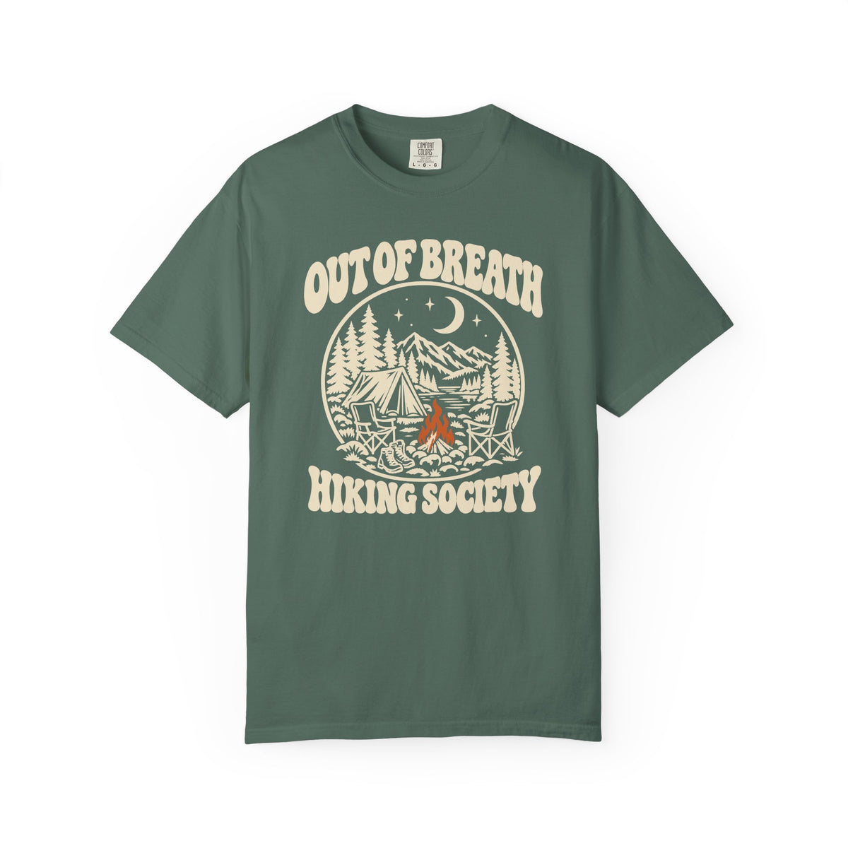 Out of Breath Hiking Society Campfire Night T-Shirt