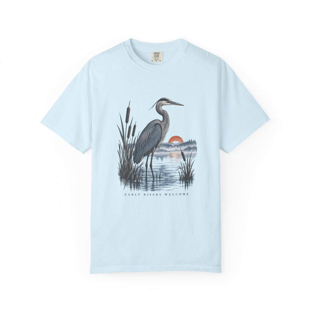 Early Risers Welcome T-Shirt – Chambray