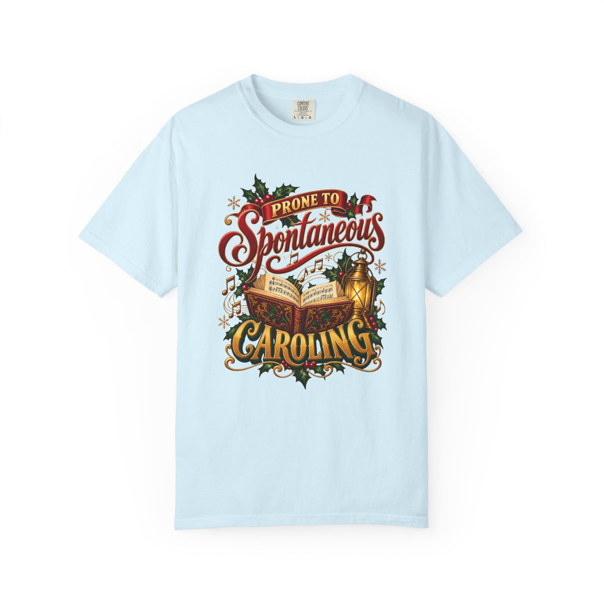 Prone to Spontaneous Caroling T-Shirt – Chambray