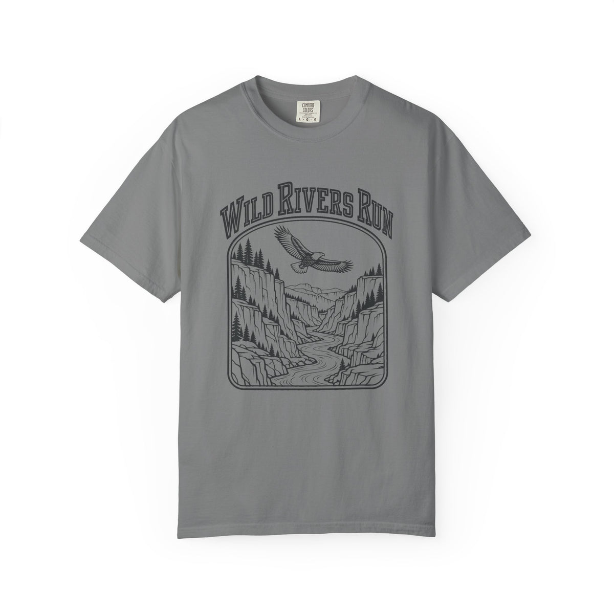 Wild Rivers Run T-Shirt – Grey