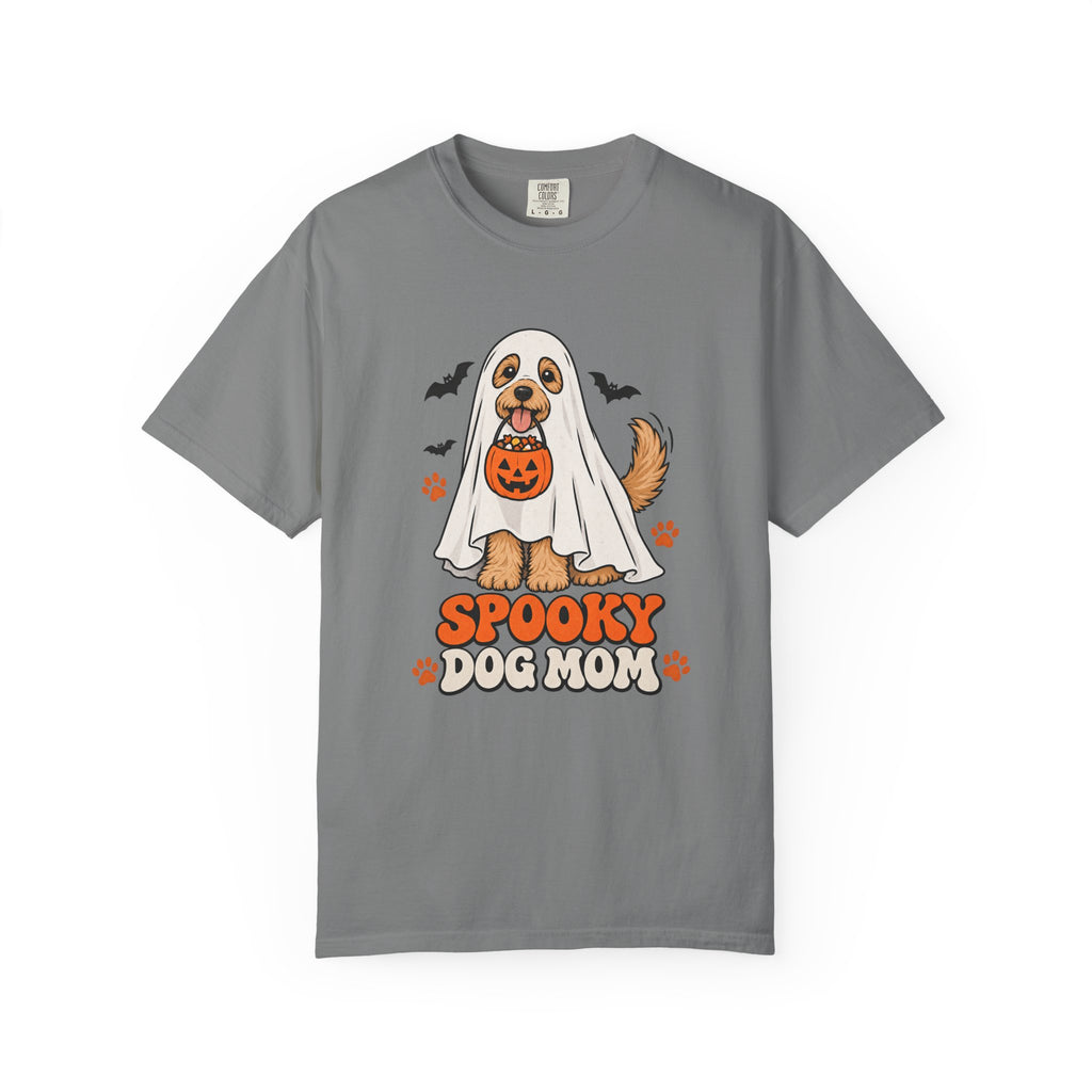 Spooky Dog Mom T-Shirt – Grey