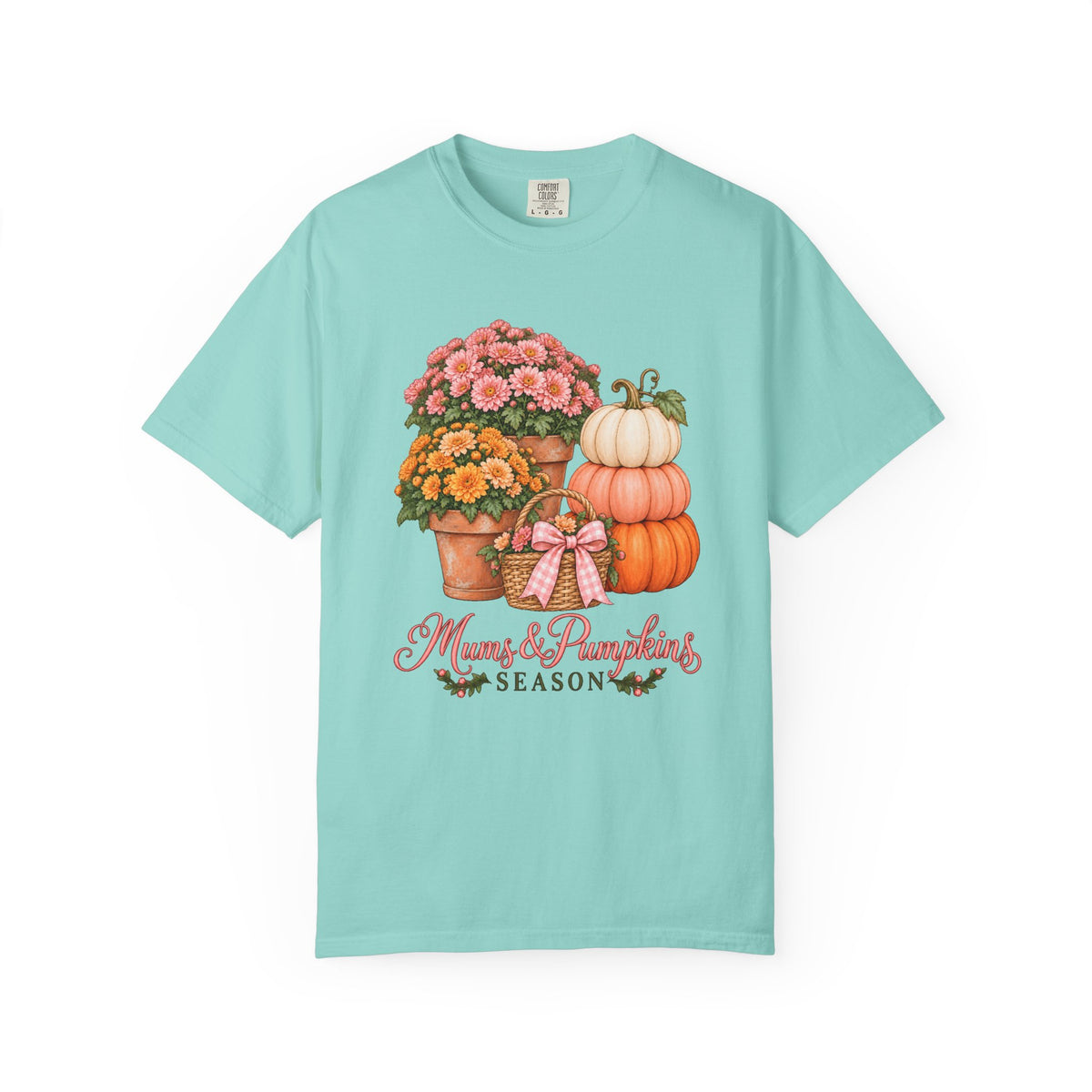 Mums & Pumpkins Season T-Shirt – Chalky Mint