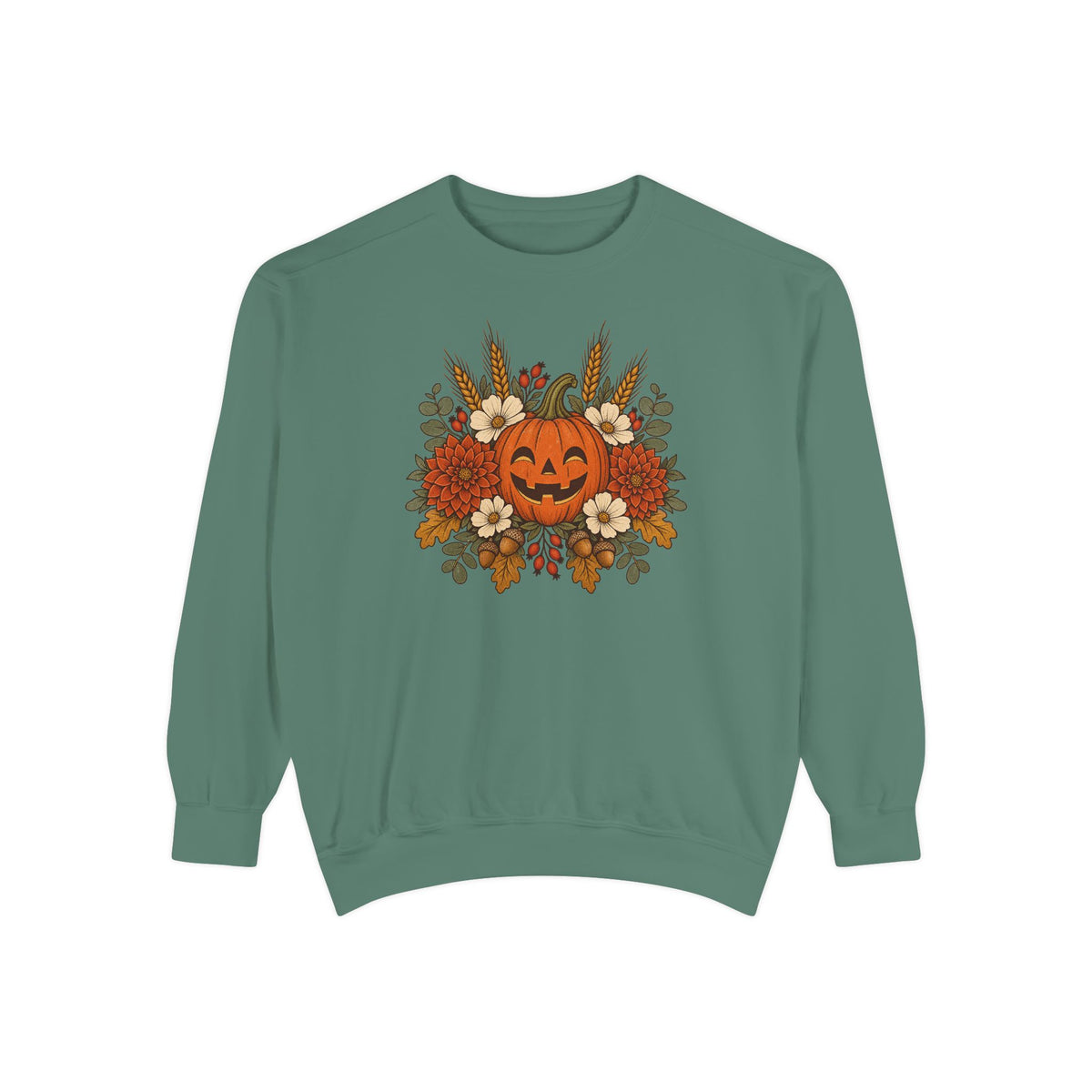 Harvest Grin Sweatshirt – Light Green