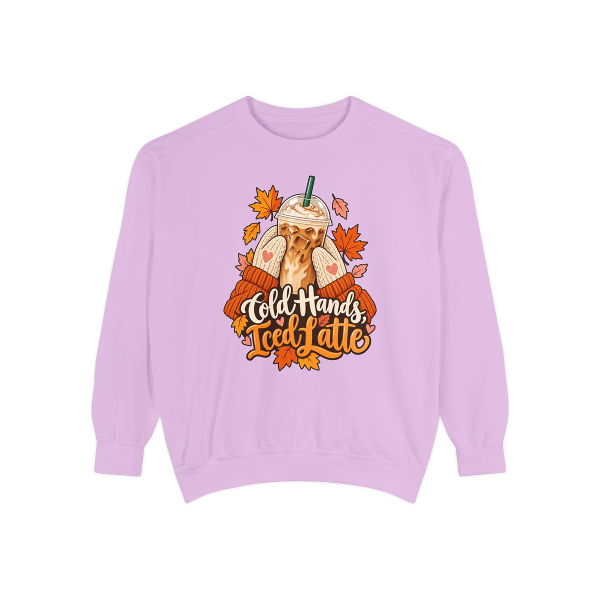 Cold Hands, Iced Latte Sweatshirt – Orchid