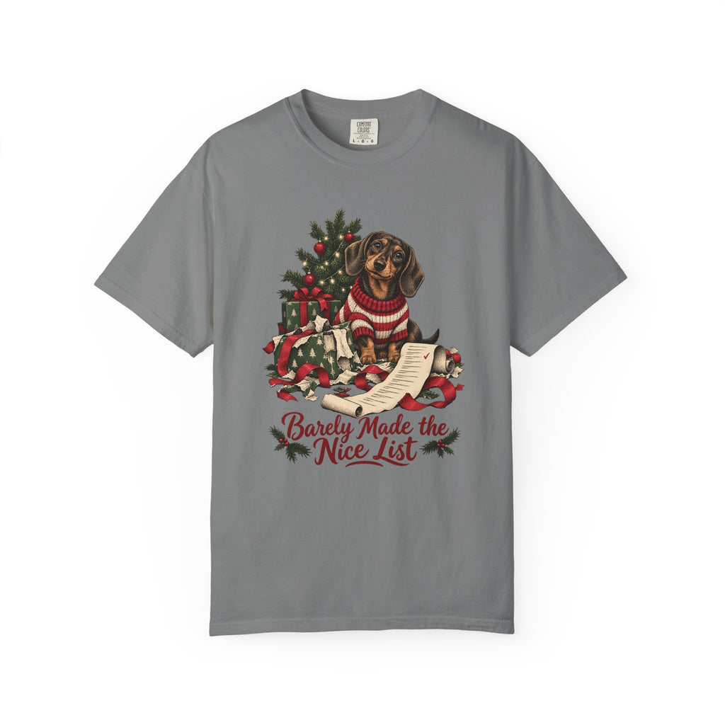 Barely Made the Nice List T-Shirt – Grey