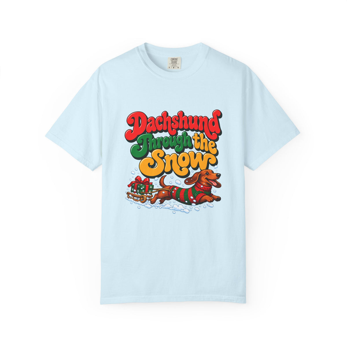 Dachshund Through the Snow T-Shirt – Chambray