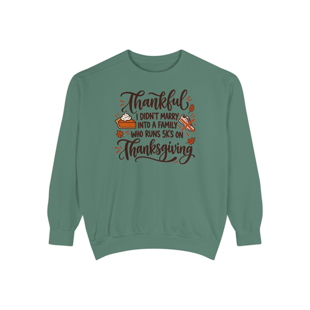Not a 5K Family Pie Script Sweatshirt