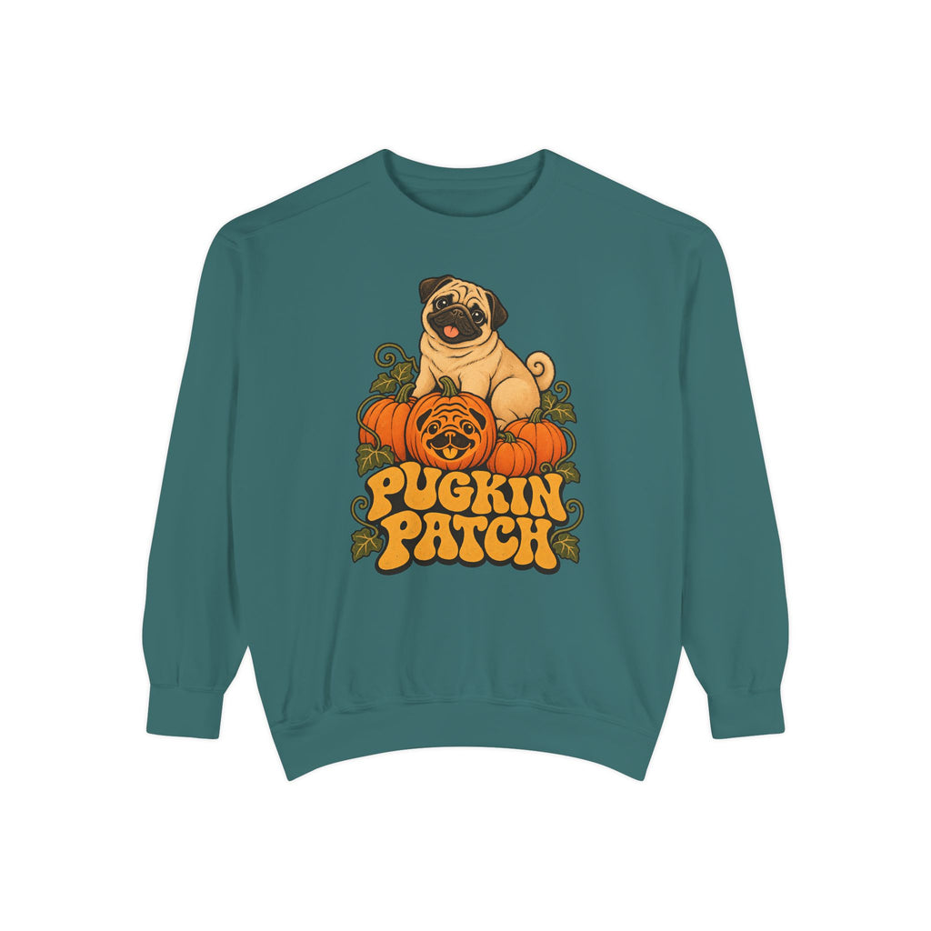 Pugkin Patch Sweatshirt – Blue Spruce