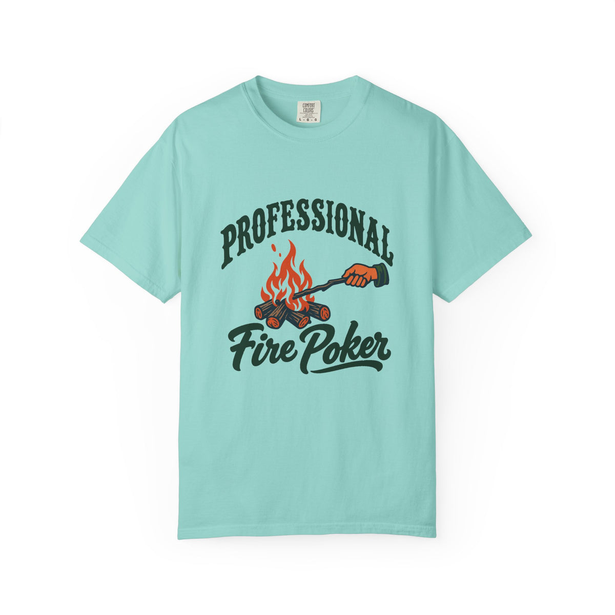Professional Fire Poker T-Shirt – Chalky Mint