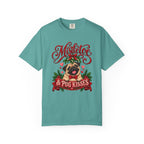 Mistletoe & Pug Kisses T-Shirt – Seafoam
