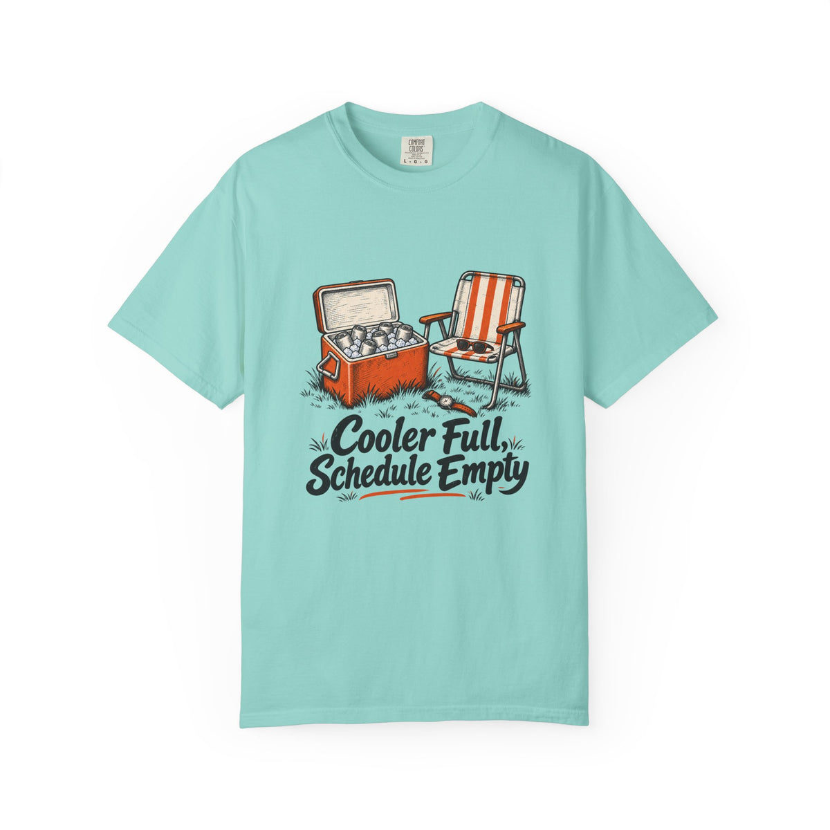 Cooler Full, Schedule Empty T-Shirt – Chalky Mint