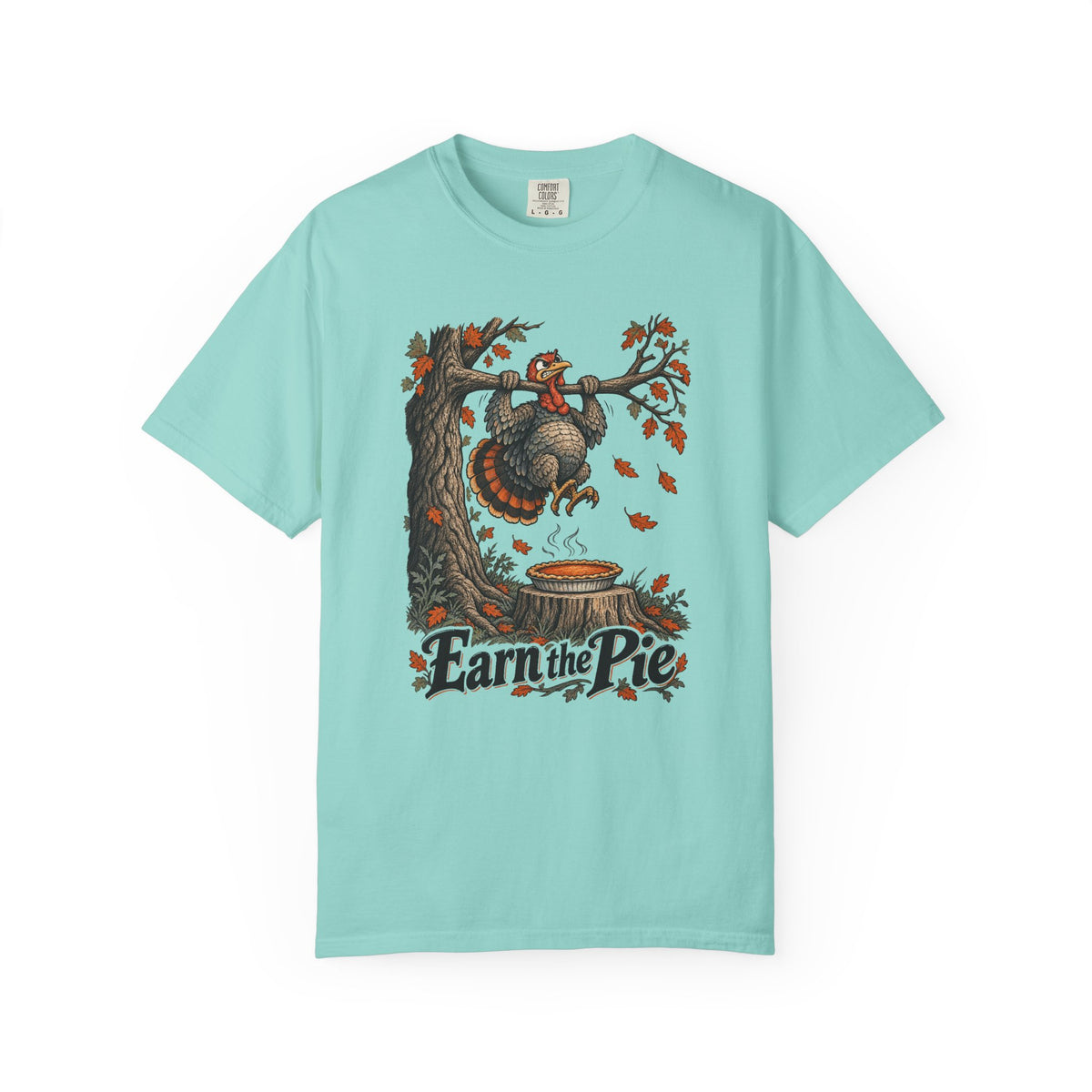 Earn the Pie T-Shirt – Chalky Mint