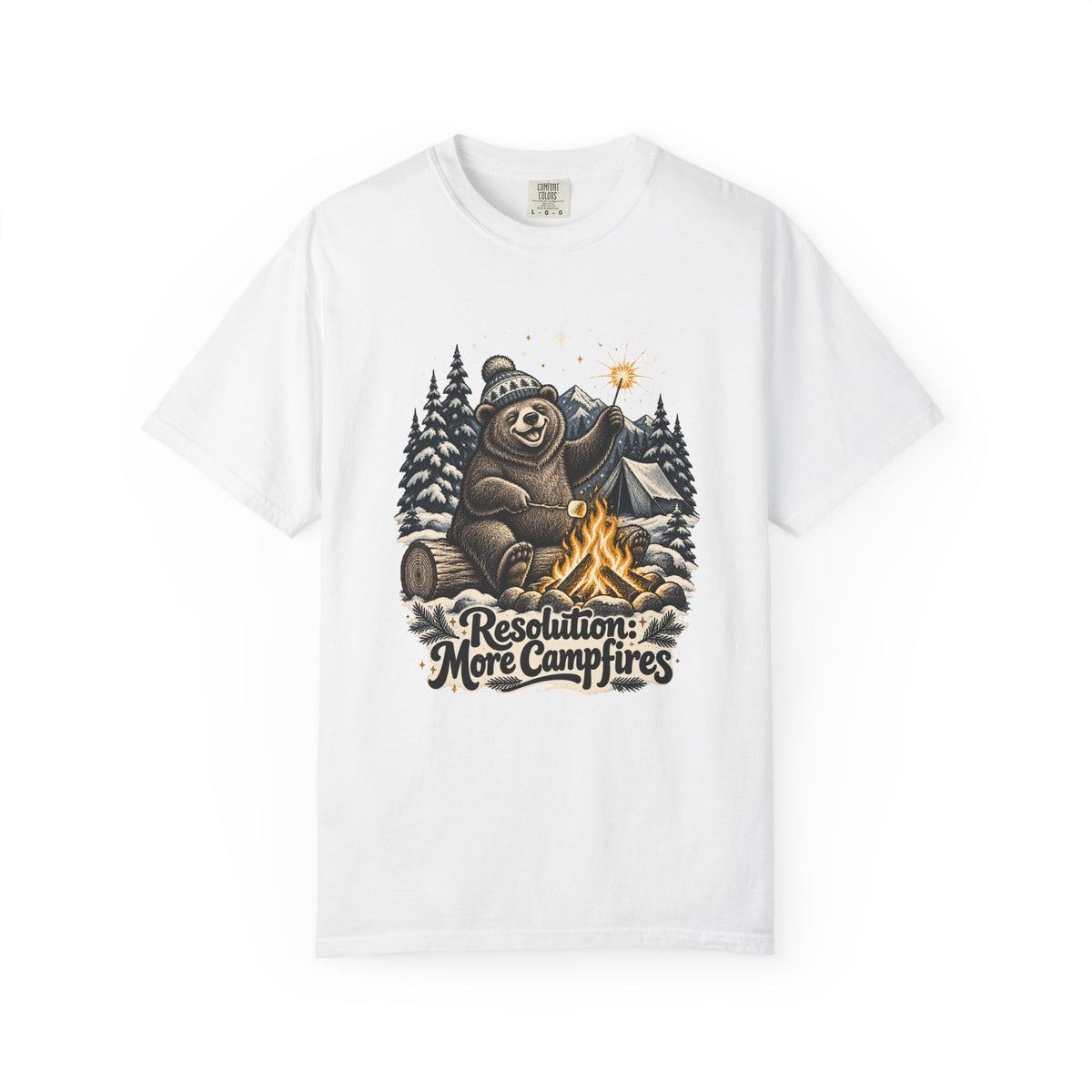 Resolution: More Campfires T-Shirt – White