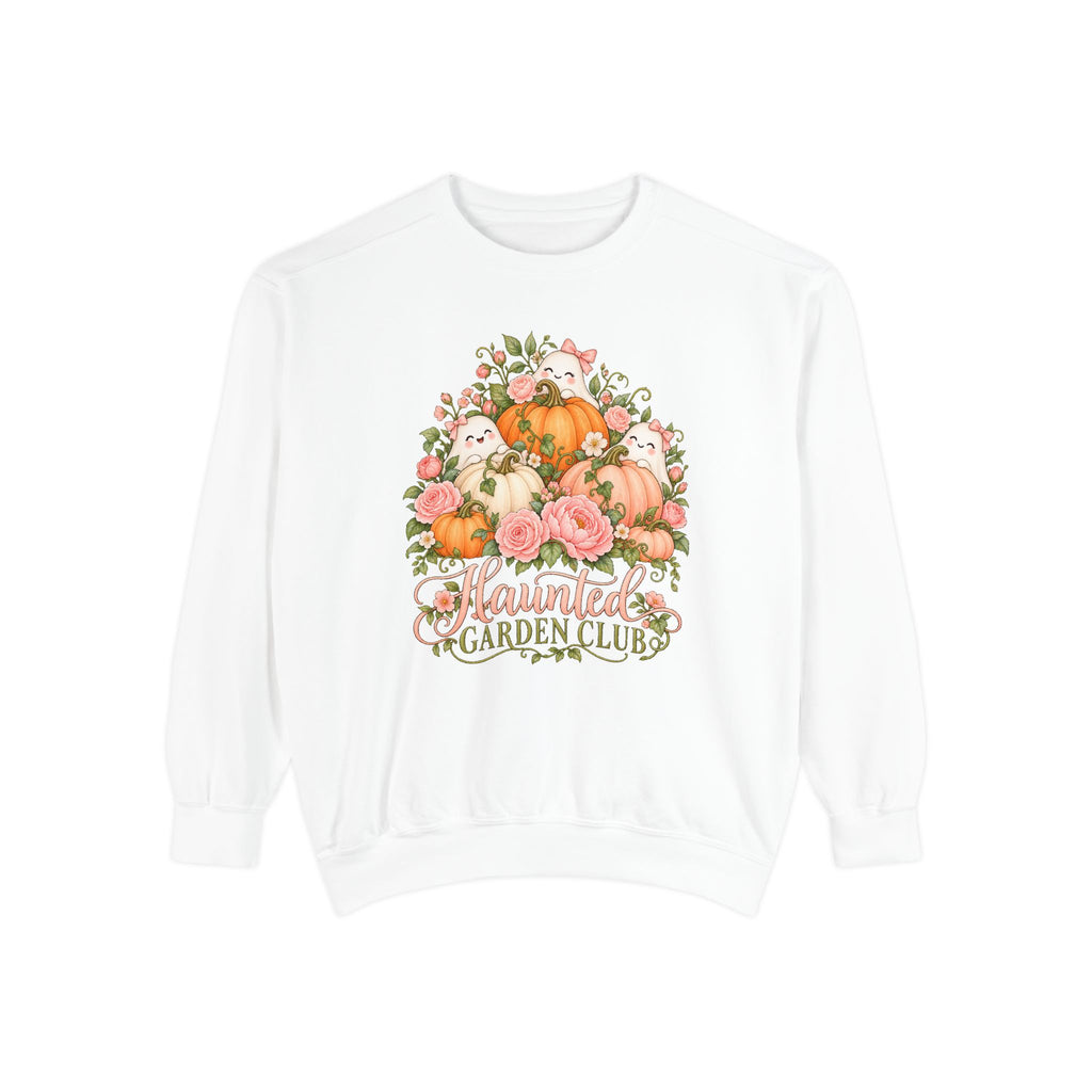 Haunted Garden Club Sweatshirt – White