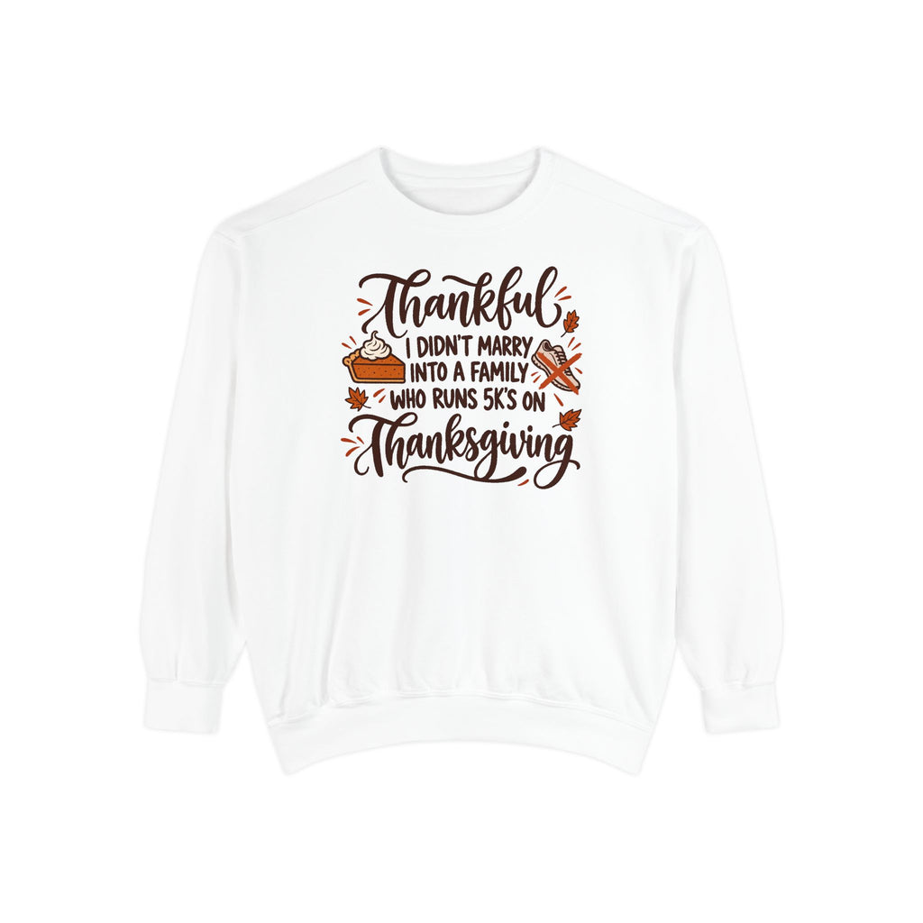 Not a 5K Family Pie Script Sweatshirt