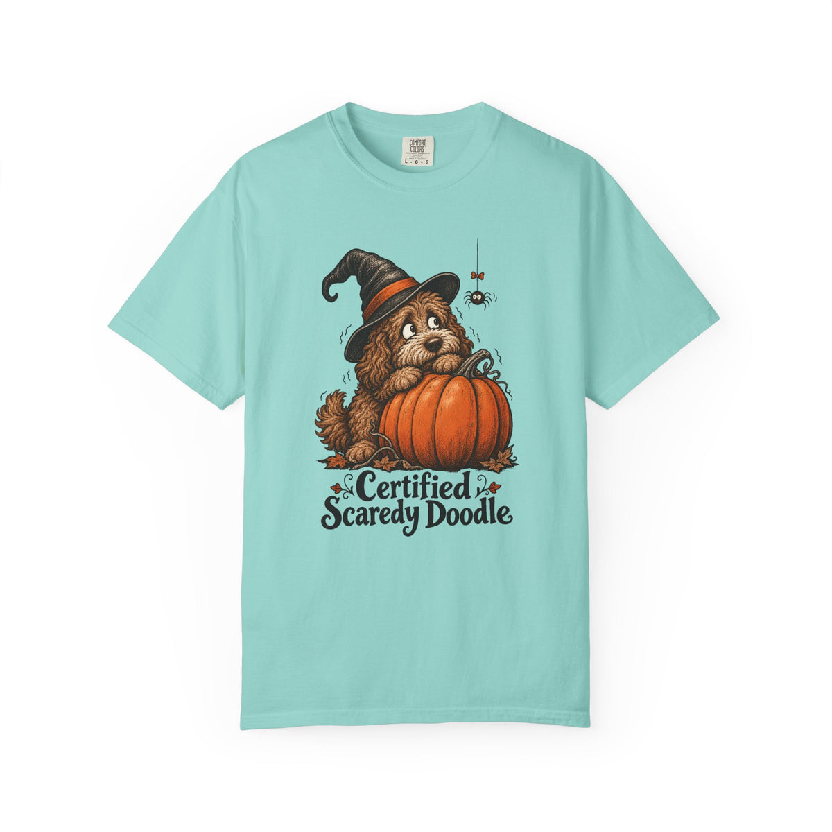 Certified Scaredy Doodle T-Shirt – Chalky Mint